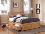 Portland Fixed Drawer Wooden Bed Frame - Image 2
