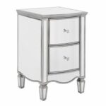 Birlea Elysee Mirrored 2 Drawer Bedside Table