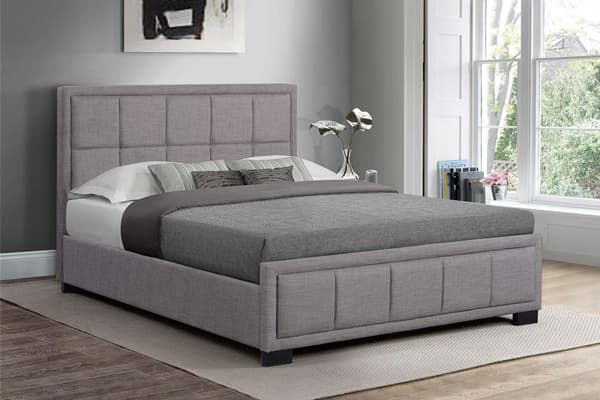 birlea-hannover-grey-fabric-bed.jpg Birlea Hannover Fabric Bed - Image 1