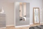 Birlea Lynx 4 Door Combi Wardrobe with Mirror
