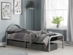 Birlea Solo Silver Metal Bed Frame