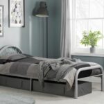 Birlea Solo Silver Metal Bed Frame