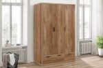 Birlea Stockwell 3 Door + 2 Drawer Wardrobe