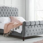 Birlea Colorado Grey Fabric Sleigh Bed