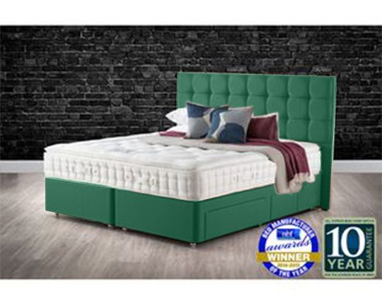 hypnos-divan-emerald-green.jpg Hypnos Pillow Top Stellar Divan Bed - Image 1