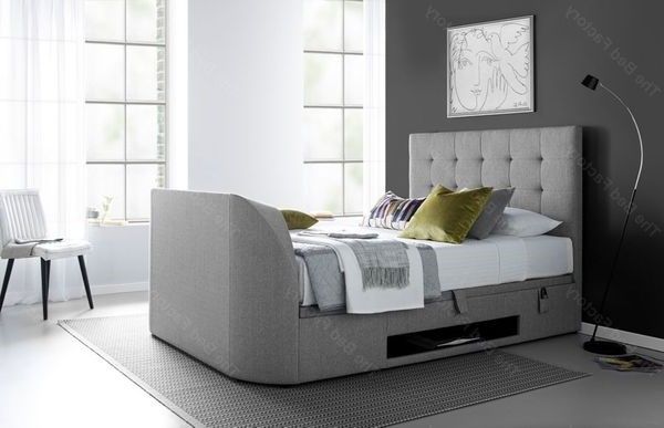 kaydian-barnard-tv-bed_1.jpg Kaydian Barnard Grey TV Bed - Image 1