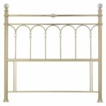 Bentley Krystal Champagne Brass Metal Headboard