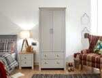 Lancaster 2 Drawer 2 Door Wardrobe - Image 2