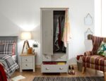 Lancaster 2 Drawer 2 Door Wardrobe