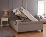 GFW Layla Hopsack Fabric Ottoman Bed Frame - Image 2