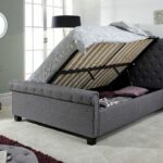 GFW Layla Hopsack Fabric Ottoman Bed Frame