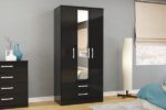 Birlea Lynx 3 Door Combi Wardrobe with Mirror