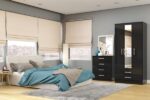 Birlea Lynx 3 Door Combi Wardrobe with Mirror - Image 2