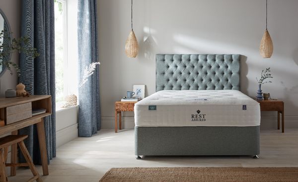 mistral_front_on_undressed_refresh_roomset.jpg Rest Assured Mistral Divan Bed - Image 1