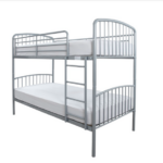 Montreal Silver Metal Bunk Bed