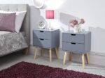 Nyborg Pair 2 Drawer Nightstands - Image 2