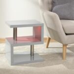 GFW Polar High Gloss Led Lamp Table