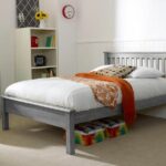 Shaker King Size Grey Wooden Bed Frame