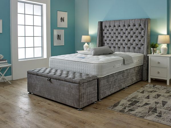 siesta_1000_with_blanket_box_1_1.jpg Siesta 1000 Pocket Divan Bed - Image 1