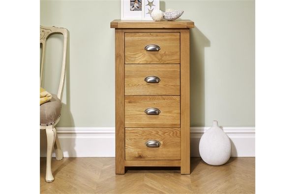 woburn_narrow_chest.jpg Birlea Woburn Narrow Chest Of Drawers - Image 1