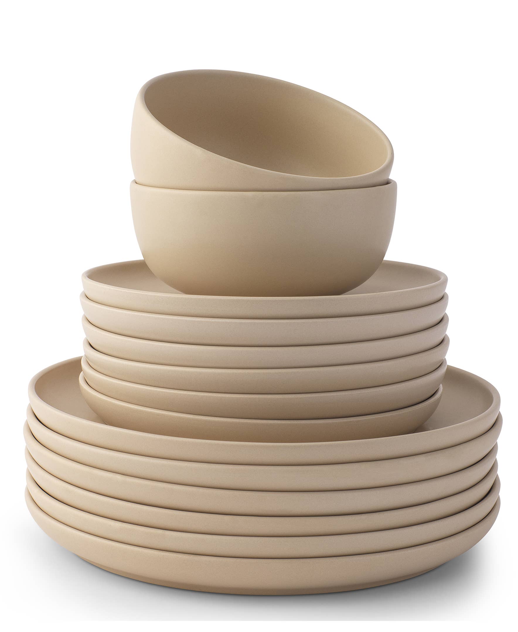 JoyJolt Mesa 18-Piece Stoneware Dinnerware Set