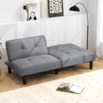 Convertible Folding Futon Sofa Bed with 6-Position Adjustable Backrest - Image 3