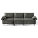 Large 3-Seat Sofa Sectional with Metal Legs for 3-4 people - Image 4