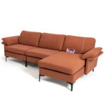 Extra Large Modular L-shaped Sectional Sofa with Reversible Chaise for 4-5 People - Image 4