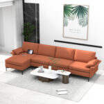 Extra Large L-shaped Sectional Sofa with Reversible Chaise - Image 2