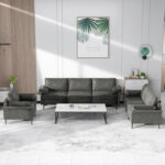 Large 3-Seat Sofa Sectional with Metal Legs for 3-4 people - Image 3