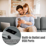 Modular L-shaped Sectional Sofa with Reversible Ottoman and 2 USB Ports - Image 11