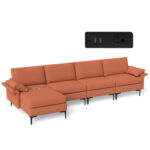 Extra Large L-shaped Sectional Sofa with Reversible Chaise - Image 4