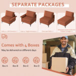 Extra Large L-shaped Sectional Sofa with Reversible Chaise - Image 11