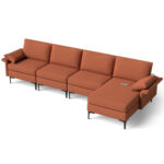 Extra Large L-shaped Sectional Sofa with Reversible Chaise - Image 8