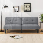Convertible Folding Futon Sofa Bed with 6-Position Adjustable Backrest - Image 7