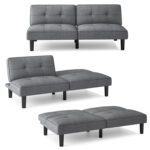 Convertible Folding Futon Sofa Bed with 6-Position Adjustable Backrest - Image 4