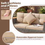 2-Piece Patio Corner Sofa Set with Thick Cushions - Image 9