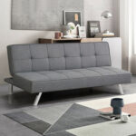 3-Seat Convertible Sofa Bed with High-Density Sponge for Living Room - Image 2