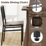 3-Piece Dining Table Set with Rectangular Kitchen Table and 2 Chairs - Image 10