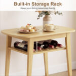 3-Piece Dining Table Set for 2 with Upholstered Chairs - Image 7