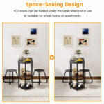 3-Piece Industrial Dining Table Set for Small Space - Image 10