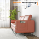 3-Seat Sofa Sectional with Side Storage Pocket and Metal Leg - Image 10