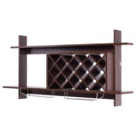 3-in-1 Dining Set: Windsor Chairs, Industrial Sideboard & Wall-Mount Wine Rack Combo - Image 5