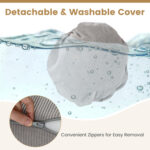 3-in-1 Folding Sofa Bed with Washable Zippered Cover - Image 9