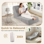 3-in-1 Folding Sofa Bed with Washable Zippered Cover - Image 10