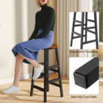 3 Pieces Bar Table Set with Storage - Image 10