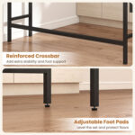 4 Pieces Counter Height Bar Table with Power Outlet with 3 Padded Stools - Image 10