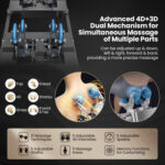 Kenzo 41-7D Dual Roller System Flexible Track Zero Gravity Full Body Massage Chair with Heart Rate Monitor and Health Detecti - Image 6