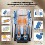 Kenzo 41-7D Dual Roller System Flexible Track Zero Gravity Full Body Massage Chair with Heart Rate Monitor and Health Detecti - Image 8