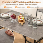 5-Piece Dining Table Set for 4 with Kitchen Table and 4 Dining Chairs - Image 8